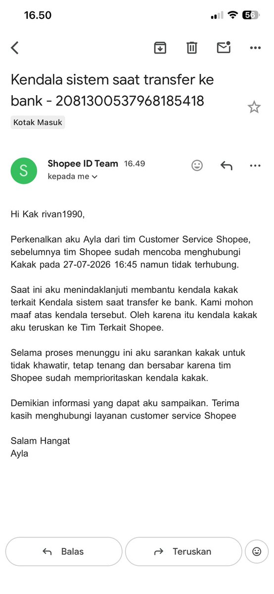 rivansol's tweet photo. @ShopeeID DARI KEMARIN MENINDAK LANJUTI MULU SALDO GUA MASIH DITAHAN https://t.co/jxNSFISyyZ