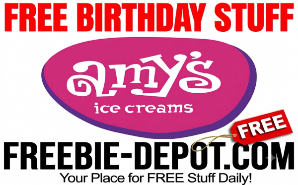 FreebieDepot's tweet photo. #BIRTHDAY FREEBIE – Amy’s Ice Creams – FREE BDay Ice Cream https://t.co/d23fUjYnVs #IceCream #HappyBirthday #BDay https://t.co/LkPAZid3zd