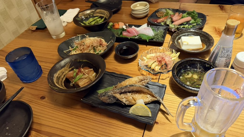 sss31584's tweet photo. 沖縄2日目夜
沖縄料理共😋🍻
#ツイッター晩酌部 https://t.co/YymnkzTDwl