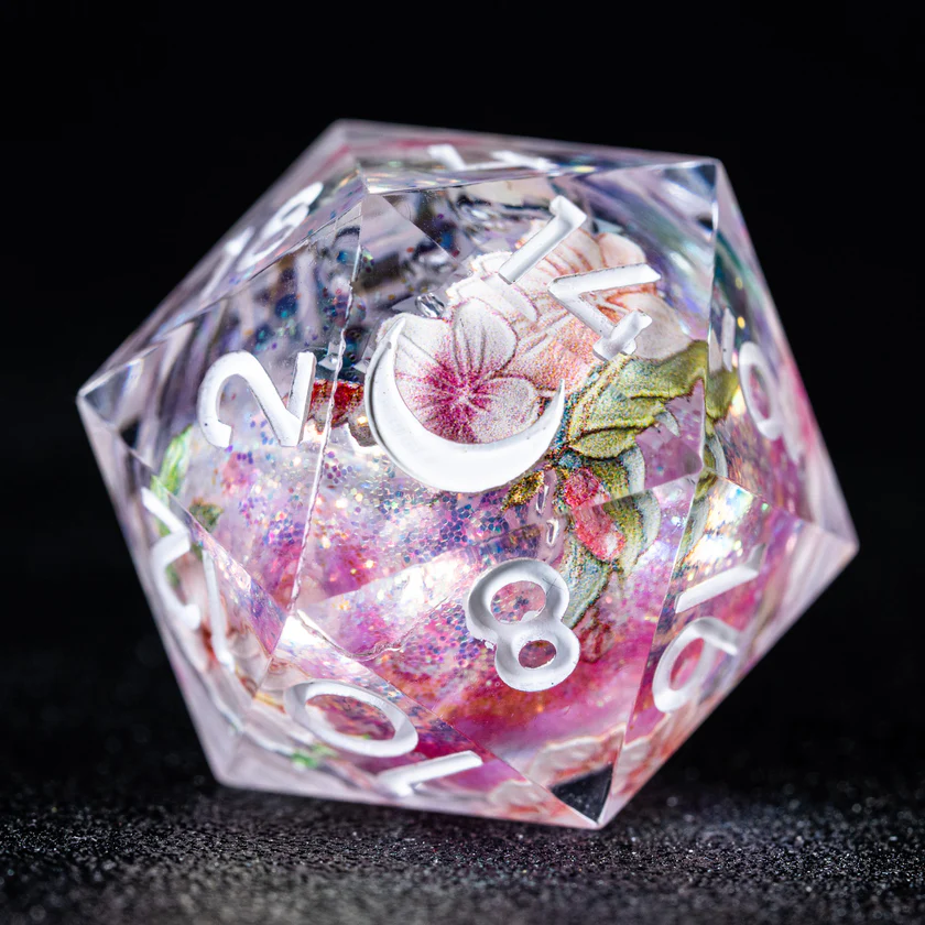 urwizards's tweet photo. A tiny spring spell sealed inside every die. 
Sakura liquid core dice with floating petals, soft shimmer, and a roll that feels like cherry blossoms caught in magic.

#dnddice #ttrpgdice #dicegoblin #liquidcoredice #sakuradice #dungeonsanddragons #dicecollection https://t.co/7qkND4mvOv