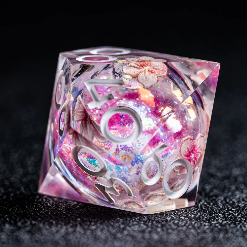 urwizards's tweet photo. A tiny spring spell sealed inside every die. 
Sakura liquid core dice with floating petals, soft shimmer, and a roll that feels like cherry blossoms caught in magic.

#dnddice #ttrpgdice #dicegoblin #liquidcoredice #sakuradice #dungeonsanddragons #dicecollection https://t.co/7qkND4mvOv
