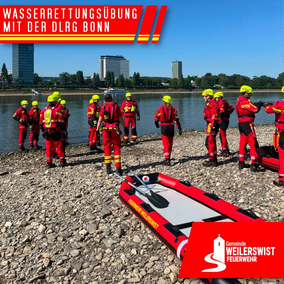 ffwweilerswist's tweet photo. 🚨 Gemeinsame Wasserrettungsübung 🚨

Am Samstag führte die Feuerwehr Weilerswist gemeinsam mit der @DLRG Bezirk Bonn e.V. eine realitätsnahe Wasserrettungsübung  durch.

https://t.co/uU3DwkQL9x 

#feuerwehrweilerswist #5einheiteneinefeuerwehr #dlrg #dlrgbonn #wasserrettung https://t.co/GSMUSjSUKH