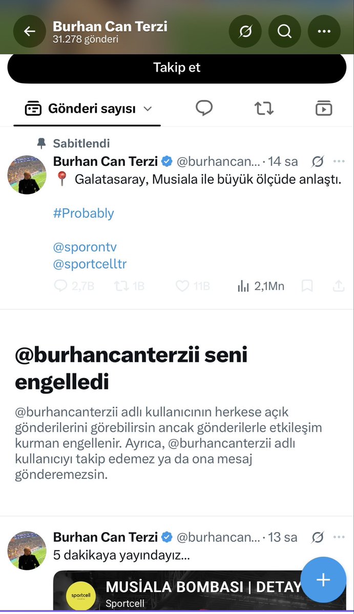labebe1709's tweet photo. Burhan’a “sen gazeteci değilsin, içeriden abilerin ne derse onu yazarsın” dediğimde bana Cv’sini atmış, cevap veremeyince engellemişti.
Abilerinin yanlış yönlendirmesiyle araştırmadan musiala haberini girip yine madara olmuş.
Fazlasıyla hakediyorsun bunları @burhancanterzii https://t.co/M5OdkDzq9J