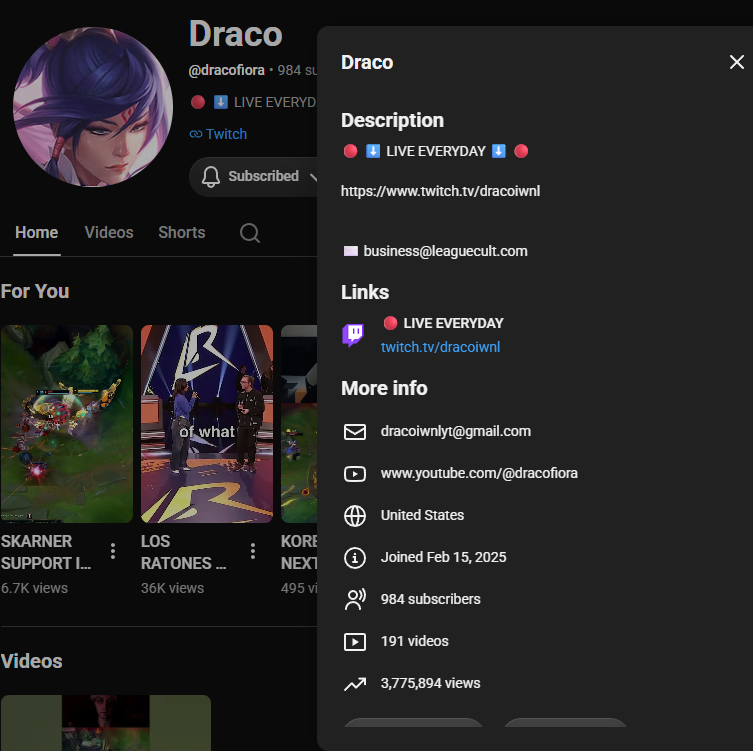 dracoiwnl's tweet photo. EMERGENCY: @TeamYouTube @YouTube @YouTubeCreators my editor decided to log me out of the account (he had me set as a manager, I hadn't made content before so i didn't know this could happen), and is trying to steal the account, it has my email listed as contact info please help https://t.co/rAbTcgsxzu