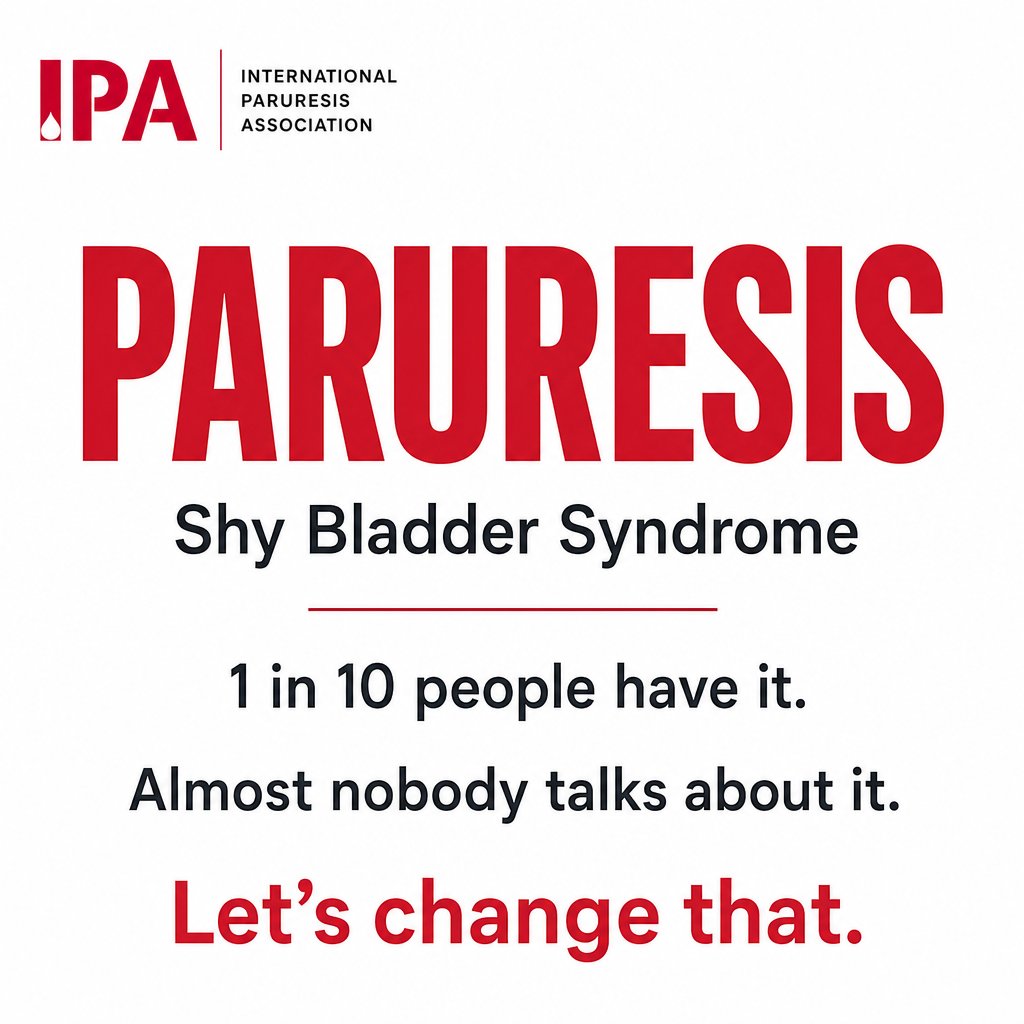 Paruresis_IPA's tweet photo. Paruresis, or shy bladder syndrome, is a social condition that affects millions of people! Let's change the conversation and address this common issue! 

 #paruresis #shybladder #ipa #bashfulbladder #bathroomanxiety https://t.co/L5HnEkyIAj