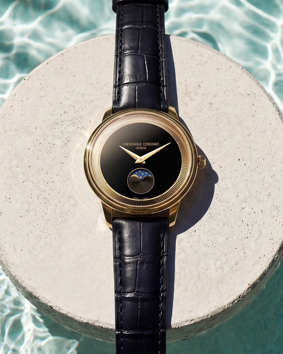 FrederiqueConst's tweet photo. The Classics Moneta Moonphase, designed for long summer days and timeless nights.

#FrederiqueConstant #ClassicsMonetaMoonphase #SummerElegance https://t.co/HiiOoBZlKL