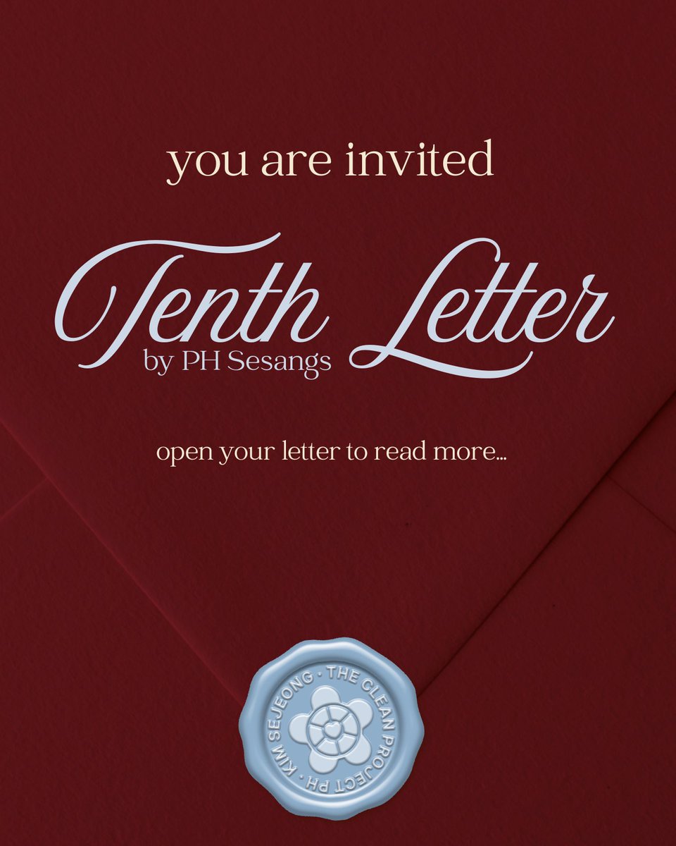 CleanProjectPH's tweet photo. SAVE THE DATE! 

Tenth Letter by PH Sesangs:
Kim Sejeong’s Birthday and 10th Debut Anniversary Celebration

Registration opens on 29 July 2026.

Turn on your notifications. You don’t want to miss this.😍

#김세정 #KIMSEJEONG
#세정 #SEJEONG https://t.co/tceYDf5KXp