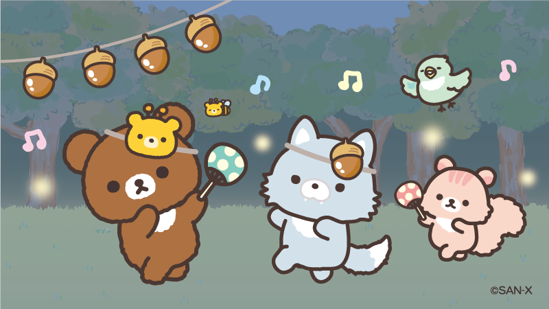 Chairoikoguma_5's tweet photo. みんなで盆踊りを踊ったよ♪ https://t.co/nsHZWmbXCN