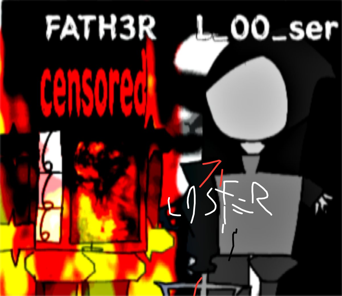 TRUECCMFAN's tweet photo. I just drew my friends, my brother, and my FATHER
Ignore L_00_ser, he's a total loser.
#CCM #CryptidsCaptureMayhem https://t.co/tyMtzqjYzL