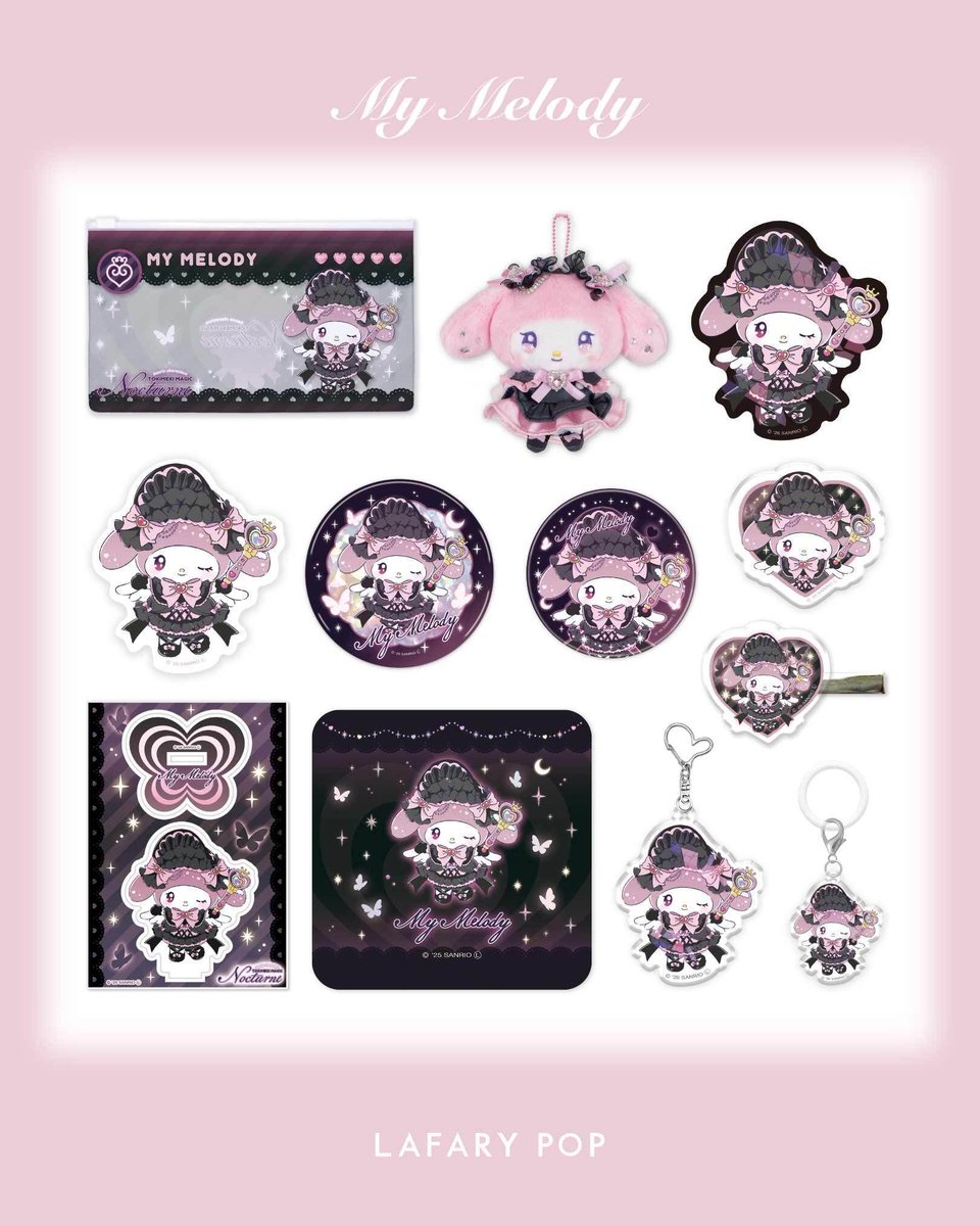 lafary_pop's tweet photo. ⊹˚₊‧ 🎀 PICK UP 🎀 ‧₊˚⊹ 

マイメロディのとびきりキュートなアイテムをご紹介♡

♡サンリオ×LAFARY♡
ときめき戦士 -Nocturne-

ダークな魅力あふれる
マイメロディをお見逃しなく໒꒱˚.* 

🛒♡LAFARY ONLINE(通販）
https://t.co/MEkrjuQcvZ

#LAFARY #LAFARYPOP https://t.co/IbSBDQZQ4k