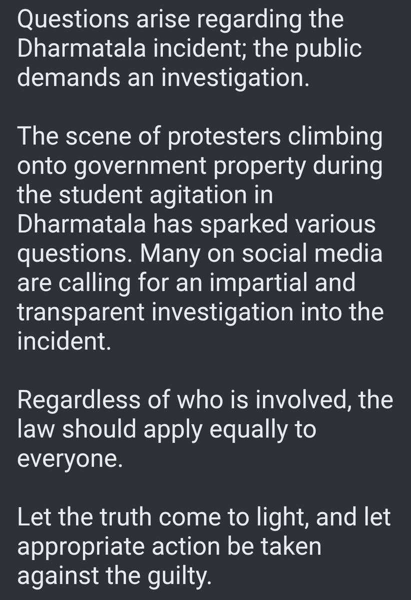 Mhrrahaman06's tweet photo. Questions are being raised regarding the scene of the protest—staged atop government property—during the student movement at Dharmatala. Many on social media have demanded an impartial and transparent investigation into the incident. https://t.co/HRSWzuw5el