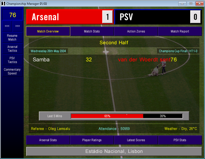 adamcm0102's tweet photo. PSV have van der Woerdt sent off. Massive advantage to Arsenal now. https://t.co/LGkYkAJrJV