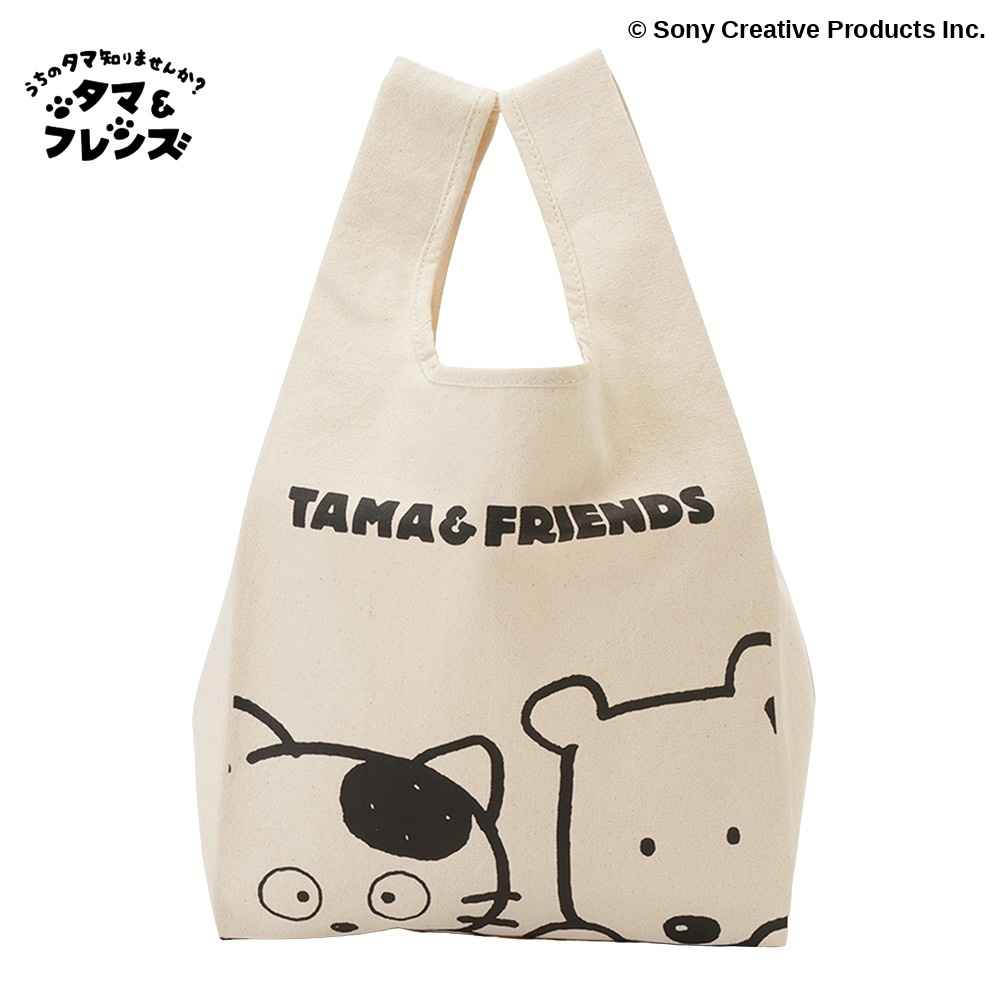 ぽちタマにゃん 白とこげ茶色のぶち模様が特徴のネコ「タマ」と、犬の「ポチ」など、3