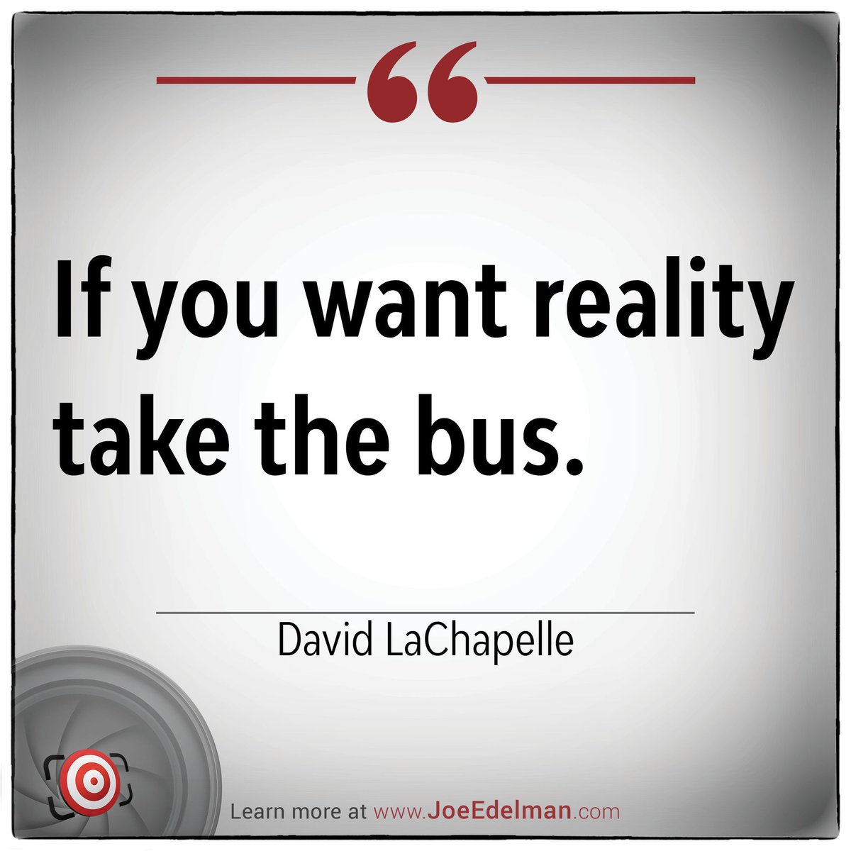 JoeEdelman's tweet photo. 📸 PHOTO QUOTE OF THE DAY

👉🏻 👉🏻 Learn more about David LaChapelle at https://t.co/uEFICXNRTX

#photography #photographyquotes #quoteoftheday #photoquote #photoquotes #photographywisdom https://t.co/3EadIuYQhy