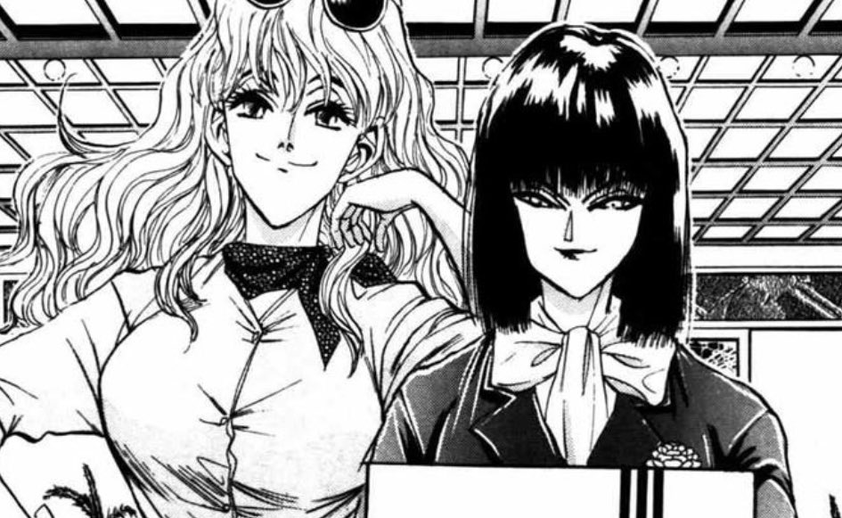 kyoukaisenkin's tweet photo. こういう主人公たちの女装って漫画だとふつうバレバレだったり
元のキャラの変装だと分かりやすい感じになるのが普通なのに

なんで普通に美人に変装できてんだよ！！
本当に似合う格好してくるやつがあるか！

ワイも新キャラだと思ったヤンケ！😭
 #鉄鍋��ジャン https://t.co/VQLYcvYH1b