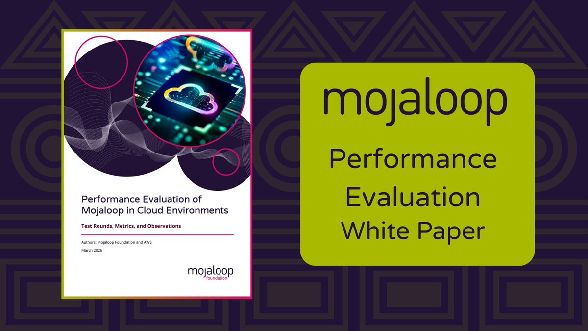 mojaloop's tweet photo. #ICYMI How does Mojaloop perform when supporting instant payments at scale? A white paper from the Mojaloop Foundation and AWS explores Mojaloop v17 performance across domestic and cross-border payment scenarios. Download your copy: https://t.co/cQuqONKChK https://t.co/OQn9VpDnbc