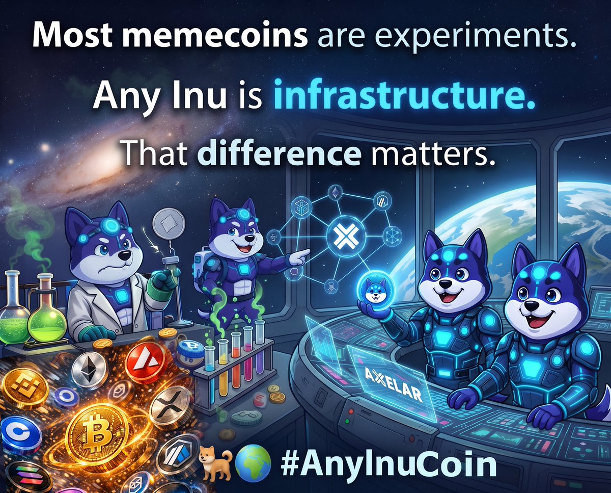 AnyInuCoin's tweet photo. most memecoins are experiments. 
Any Inu is infrastructure. That difference matters. $AI https://t.co/xytxekPQ0C