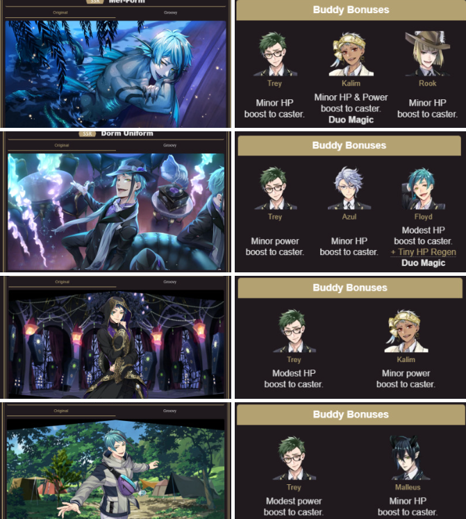 ryllen_art's tweet photo. i managed to 50x pull merjade on rerun &amp; got giddy when i found out his mercard is buddy with trey
then i went checked on other cards, and almost passed out finding out he includes trey in his buddy trio along with azul &amp; floyd like trey is one package with octa family thing 😳😳 https://t.co/B1RarUyFCf