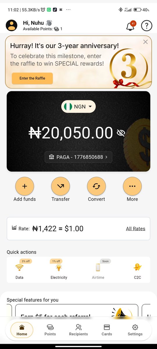 NoahBAKO4's tweet photo. Been using @clevabanking for a little over a year now,
The experience is beautiful NGL
Fast transfer speed to local accounts and very easy to use even for the first time.
#ClevaisThree #cleva #3yearsanniversary https://t.co/HhJXRD4EX3