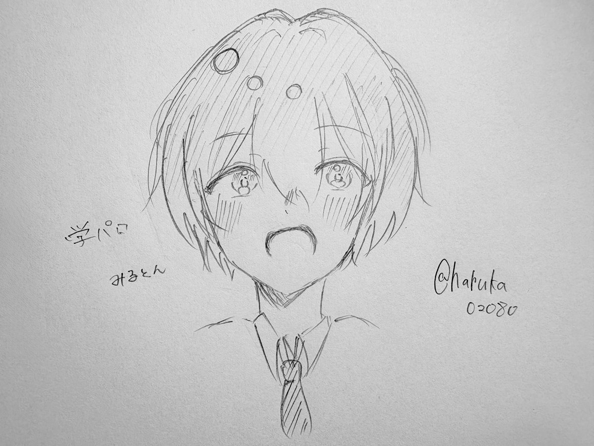 haruka02080's tweet photo. みるとんさんって学パロだったら絶対笑顔でニコニコしてそう
＃みるアートん https://t.co/ADS4RBNBZE