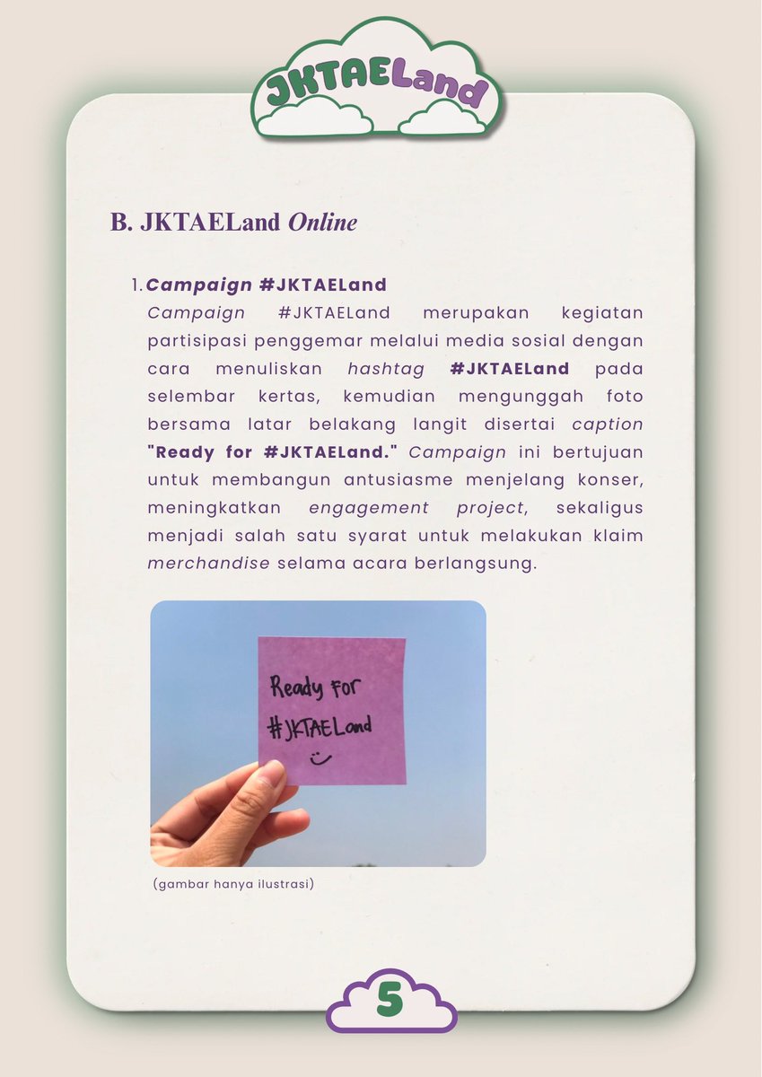 JKTAE_Land's tweet photo. Selain on-site, JKTAELand juga hadir secara online dan bisa dijangkau oleh semua penggemar dimana saja! Yuk ramaikan campaign #JKTAELand dan ikuti berbagai games interaktif berhadiah di akun @JKTAE_Land. ✨🎲 https://t.co/lkPWOokr1W