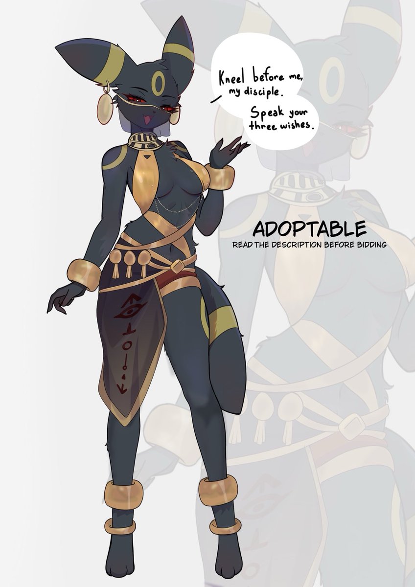 MaranisArt's tweet photo. Divine #Umbreon auction is here! Bid link is in the comments <3

#eeveelution #pokemon https://t.co/8HJNbbc8uP