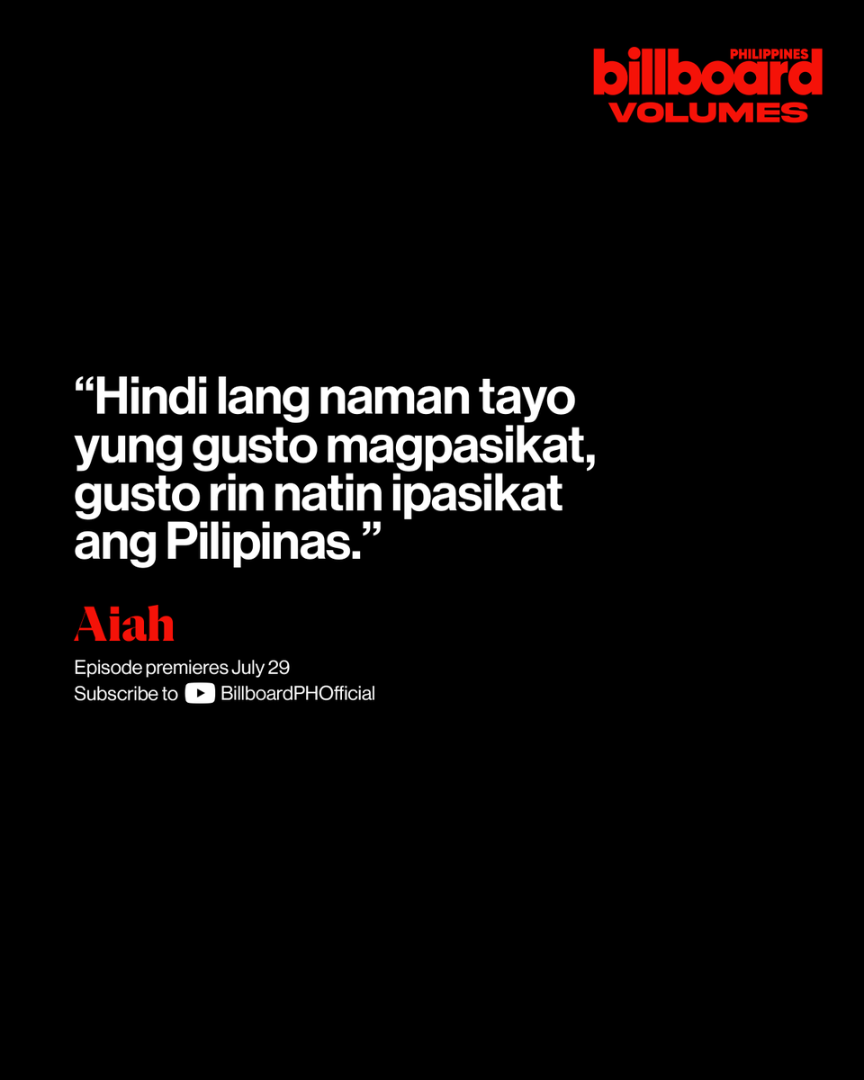 BBPHOfficial's tweet photo. This Wednesday on our YouTube channel, we’re turning up the volume on a trailblazing force behind OPM’s global movement. #BINI (@BINI_ph) is back on Billboard Philippines Volumes.

In this episode of Billboard Philippines Volumes powered by Coke Studio Philippines, the Nation’s Girl Group details their whirlwind year — from being named our Global Force honoree at Billboard Women in Music and making history as the first Filipino act to perform at Coachella, to their upcoming world tour and the highly anticipated 10th season of music collaboration series Coke Studio.

Watch the full episode with BINI this July 29, only on Billboard Philippines’ YouTube and Spotify.

Group publisher @anne_bernisca, media channels manager and director @kenndimaano, host @bretjackson, DOP @omar.alah, producer @_antonmolina, associate producer @shatiburcio, production associate @megimogu, video editor @muunouma, camera operators @_mantta_, @zowig_, @muunouma, writers and researchers @nicaglorioso, cover photographed by @kim.angela.__, cover creative direction by @kenndimaano, styled by @icavillanueva, gaffers FTW Photo & Video.

Billboard Philippines Volumes, July 2026.

#billboardph
#BBPHVolumes
#BBPHMediaChannels
#CokeStudio10