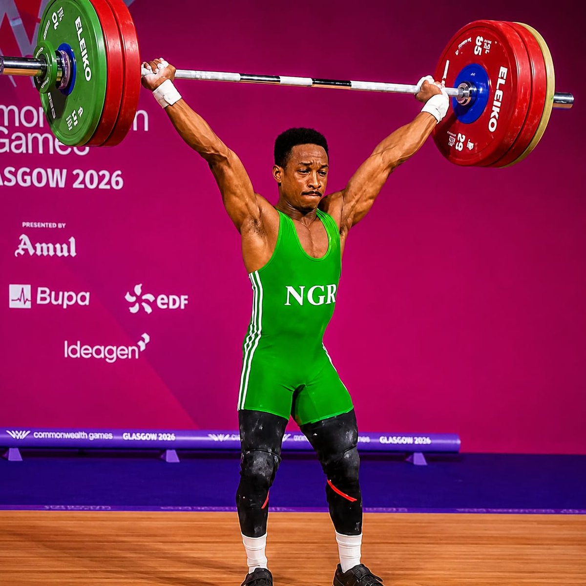 dkuti82's tweet photo. From Akwa Ibom to the World 🌍 

Edidiong Joseph Umoafia won Nigeria's 4th Gold medal at the ongoing Commonwealth Games in the 71kg weightlifting event.

Big ups to the multiple African champion 🏆 

#TeamNigeria #soarnaija #CWG2026 https://t.co/PzaS1hhLr1