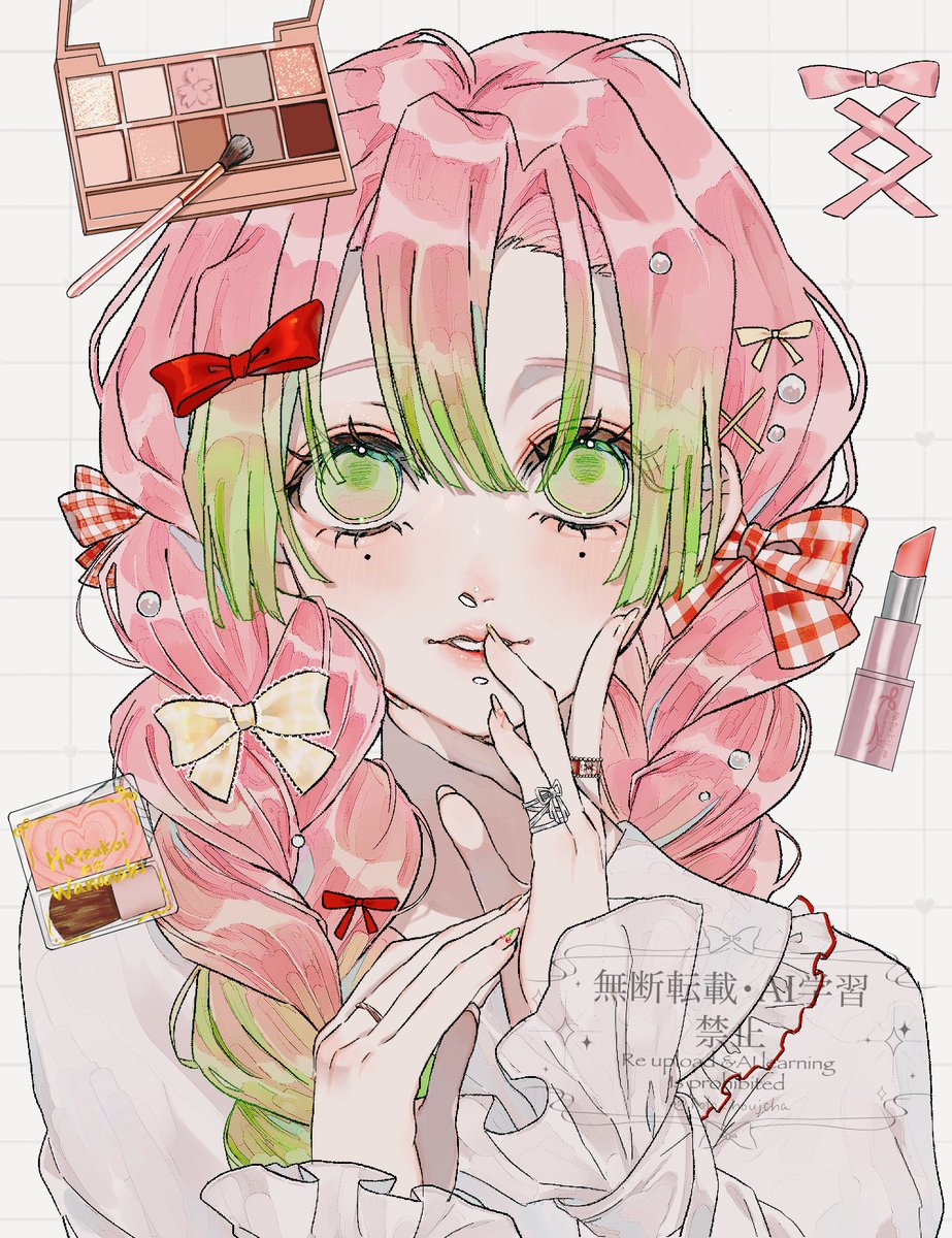 holo_houjicha's tweet photo. イエベ春メイク蜜璃ちゃん🍡🌸 https://t.co/0ErjwZ7vpt
