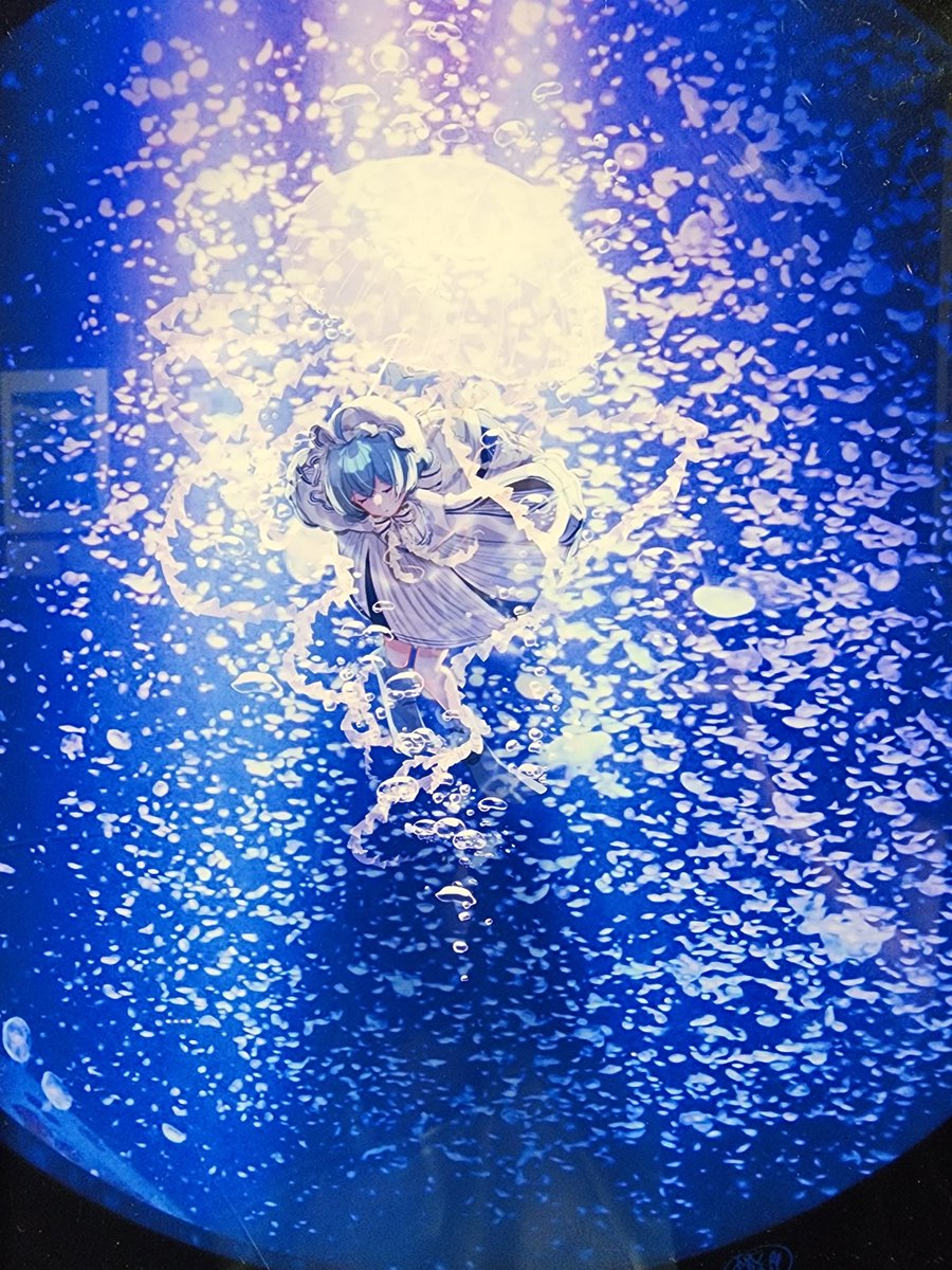 akito_scl's tweet photo. 加茂水族館いったら、橙々さんのサインと、アクアリウムは踊らないの絵飾ってた。みれてうれしい https://t.co/f0rK11V2hT