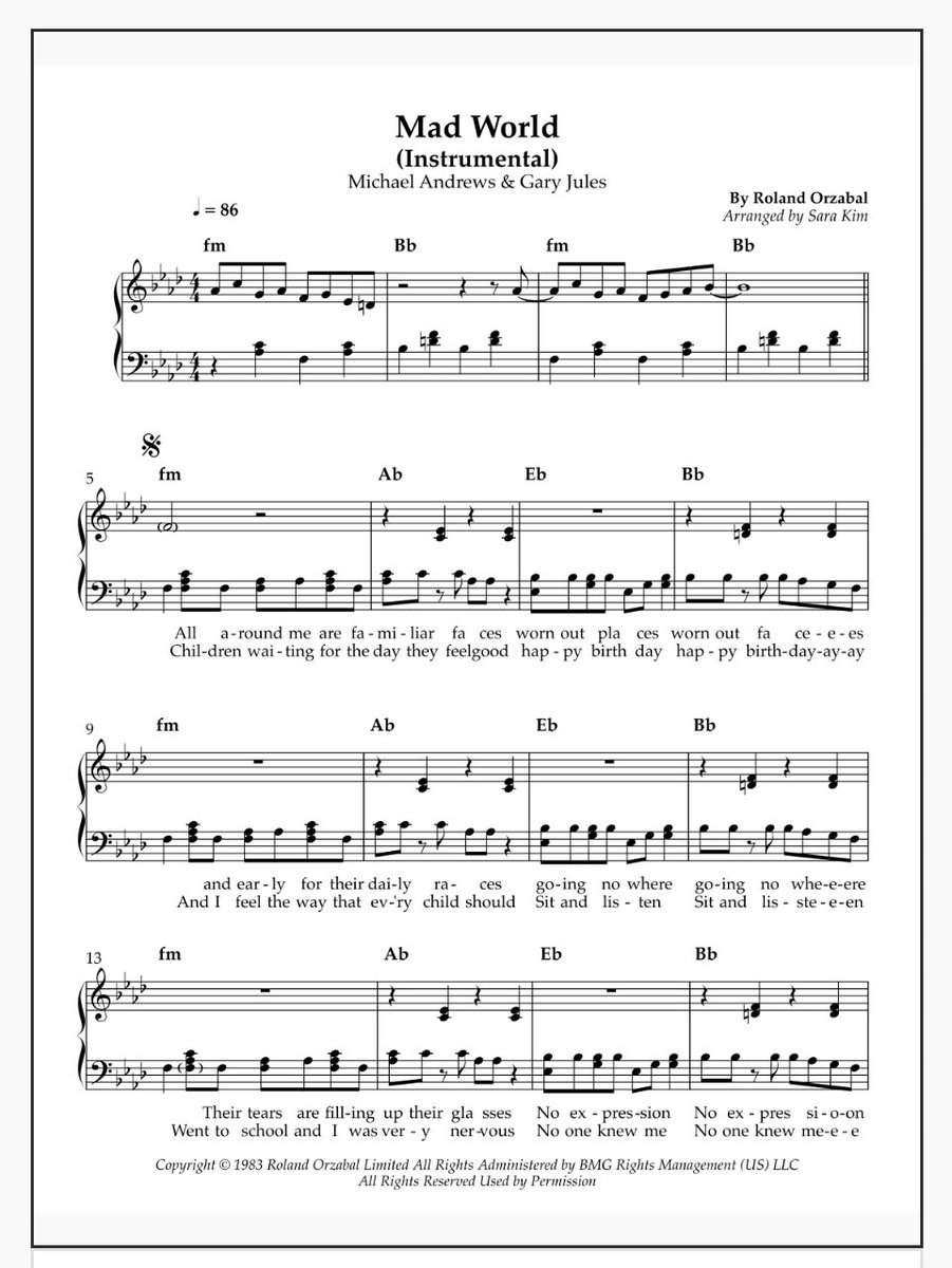 biopixie's tweet photo. My instrumental arrangement of Michael Andrews and Gary Jules's "Mad World": https://t.co/ySXko4WRC1 #MichaelAndrew @garyjulesmusic #GaryJules #TearsforFears #RolandOrzabal #DonnieDarko #DonnieDarkoSoundtrack #MadWorld https://t.co/LZkyg3j5rk