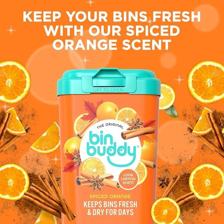 MoneyRobinUK's tweet photo. £2.93 - Keep your bins fresh with Bin Buddy Bin Freshener Deodoriser (Spiced Orange) 450g! 🍊 https://t.co/3ur4KQJh8L #AmazonDeals #DealsUK #ad https://t.co/eSeswPqtW1