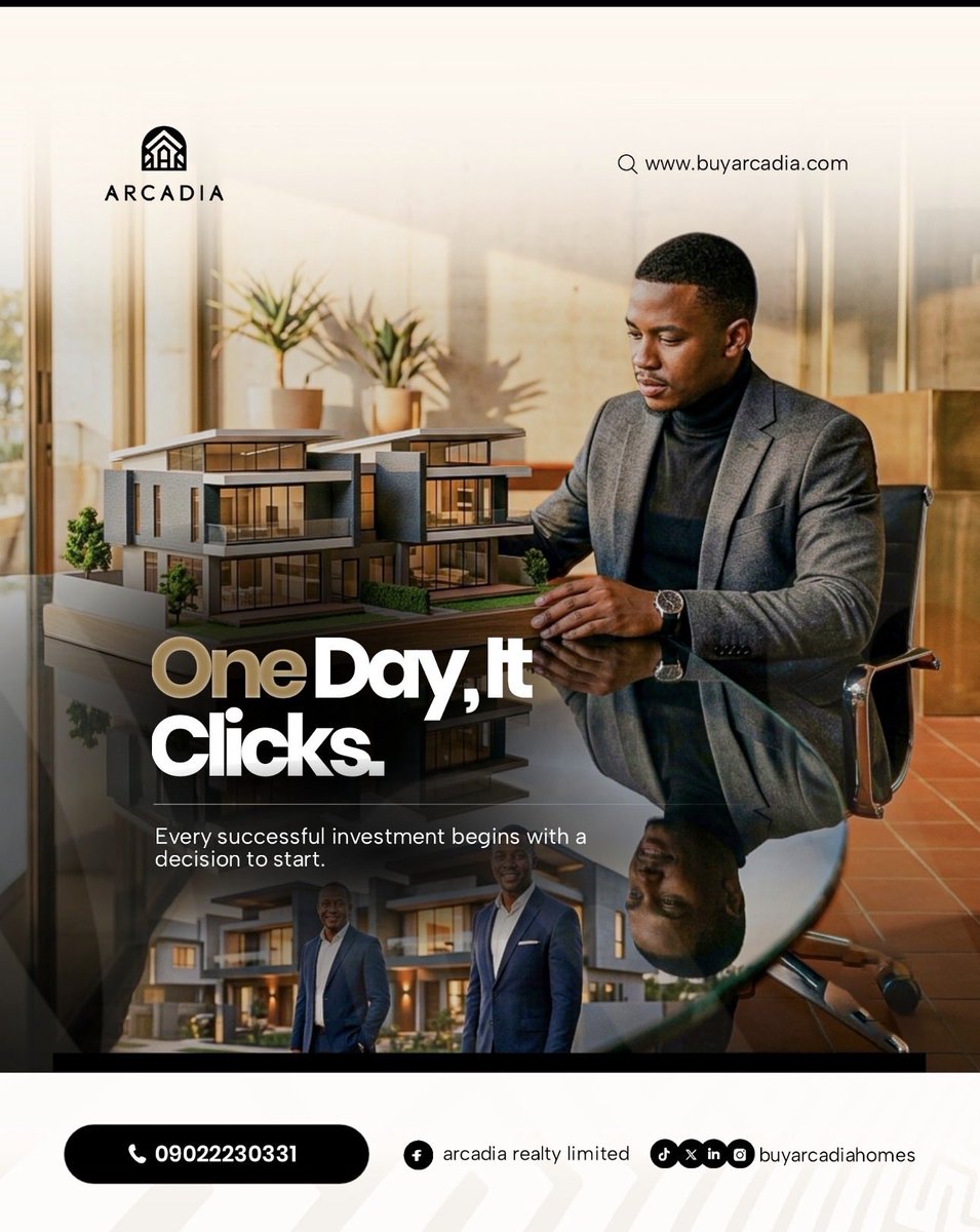 Buyarcadiahomes's tweet photo. You promised yourself this would be the year you’d own a home. 🏡✨

Don’t let another week pass without taking that first step.

Welcome to Arcadia Boulevard, where modern living meets smart investment.

📍Book an inspection today.
#AbujaHomes #LuxuryHomes #DreamHome https://t.co/ahlaUsLYQ7