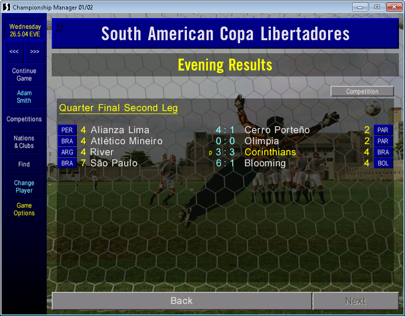 adamcm0102's tweet photo. Copa Libertadores Quarter Final results

We go out on penalties. Though before the games that whoever wins this game, will win the competition. https://t.co/VCXEWqjbnC