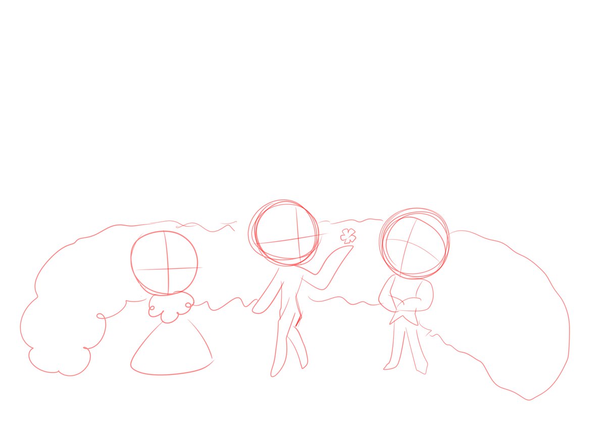 snowwhiteappleo's tweet photo. 그림 스케치 과정 https://t.co/CHB97cAPWy