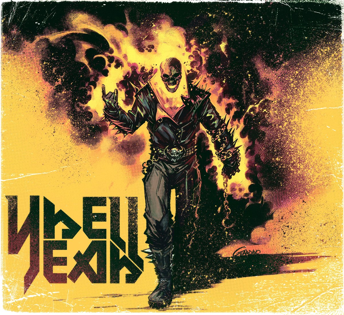 TGuardinian's tweet photo. To celebrate the great Ryan Gosling, I'm sharing my best Ghost Rider again!
I can't wait to see him in action❤️‍🔥

#MARVEL #Ghostrider https://t.co/K9ub8SnESB