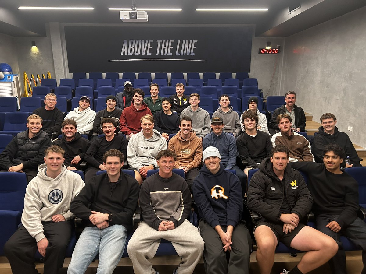 WerribeeFC's tweet photo. A special one for our development group tonight!

Our under-22 players headed to Arden Street for a tour of North Melbourne's facilities, before hearing from former Werribee player &amp; current Roo Zac Banch about his journey from WFC to the AFL!

Always great to see one of our own https://t.co/UoMpVR8S6r