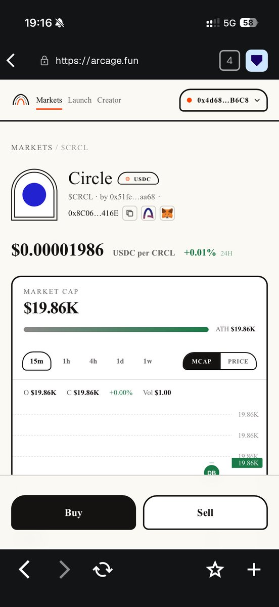 heyproject7's tweet photo. Now it’s @arc time. @arcagefun has just launched the testnet for USDC-paired launchpad on Arc, and you can begin to collect points 🔥 https://t.co/ABd6m1ol9C