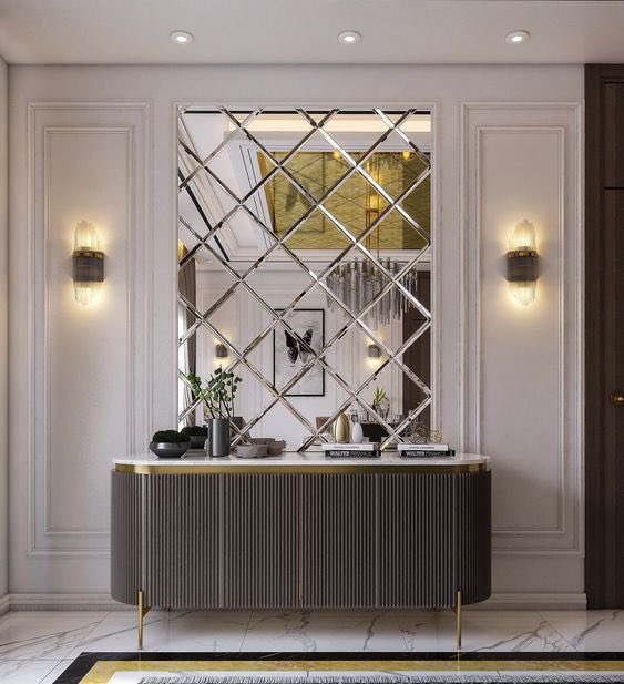 keboyoranbaru's tweet photo. @asbunizmee Mahal sih gak juga. Kalo dia koret tapi kebelet keliatan tajir bisa pilih wall moulding (frame kotak-kotak itu) dari bahan gypsum, gak sampe 20k/meter cmiiw.

Tapi orang pake wall moulding tuh biasa buat ngejar estetika rumah eropa. Nah umumnya koruptor terobsesi sama style gitu. https://t.co/ACmYfwd6HE