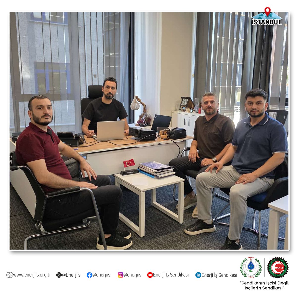 Enerjiis's tweet photo. Genel Başkan Yardımcımız Sn. Cemal Soysal SÜRMEN ve teşkilatımız tarafından Boğaziçi Elektrik Dağıtım A.Ş. İstanbul İş Sağlığı ve Güvenliği Müdürü Sn. Ozan BOZLAK'a ziyaret gerçekleştirilmiştir. Gerçekleştirilen ziyarette gündemde yer alan çeşitli konular üzerine görüş alışverişinde bulunulmuş, karşılıklı istişareler gerçekleştirilmiştir.

Nazik kabulleri ve misafirperverlikleri dolayısıyla Sn. Ozan BOZLAK'a teşekkür eder, çalışmalarında başarılar dileriz.

@bedaskurumsal

#enerjiişsendikası #sendikanınişçisideğil #işçilerinsendikası #sendikalçalışma #beda #bedaş #boğaziçielektrik #istanbul