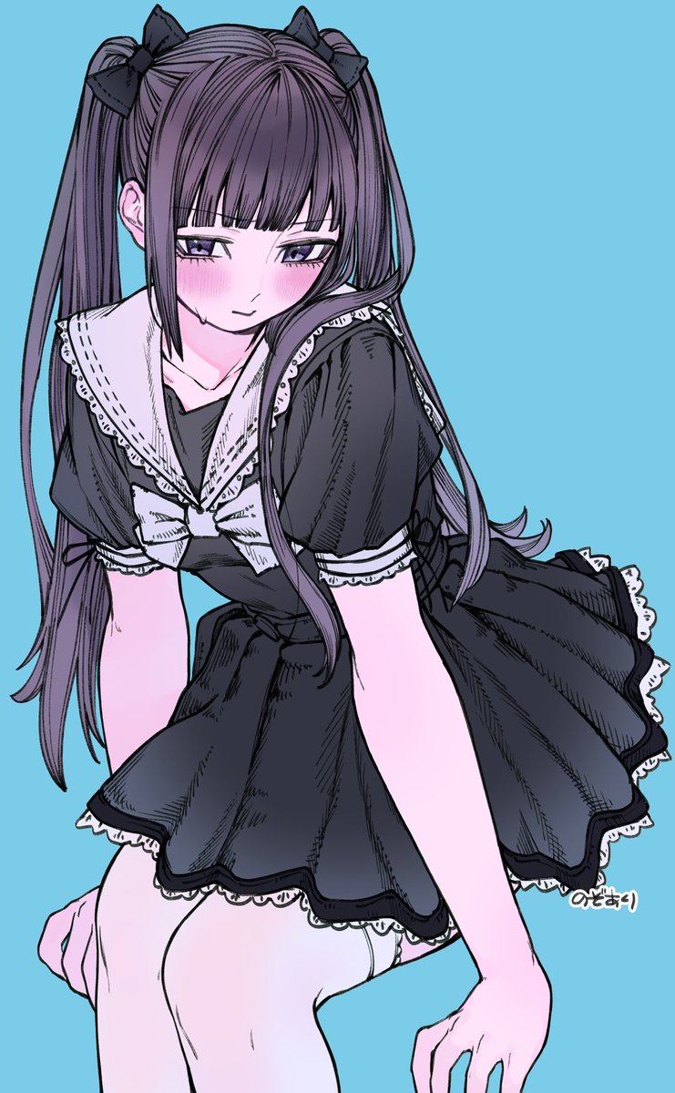 Nozoari144's tweet photo. 81日目 ジト目ツインテガール🎀🖤 https://t.co/jiJO8Di4r3
