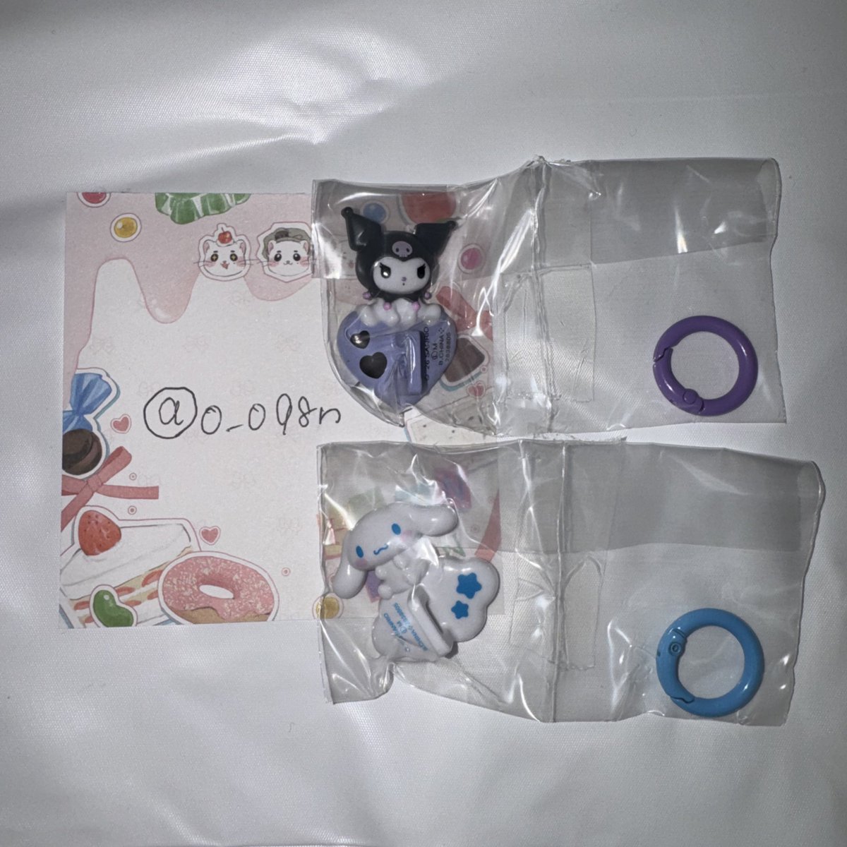 o_o98n's tweet photo. サンリオ キーリングハンガー 交換

【譲】クロミ、シナモンロール

【求】マイメロディ

郵送希望📮
お気軽にリプ、DMください！ https://t.co/bNh7e3wpag