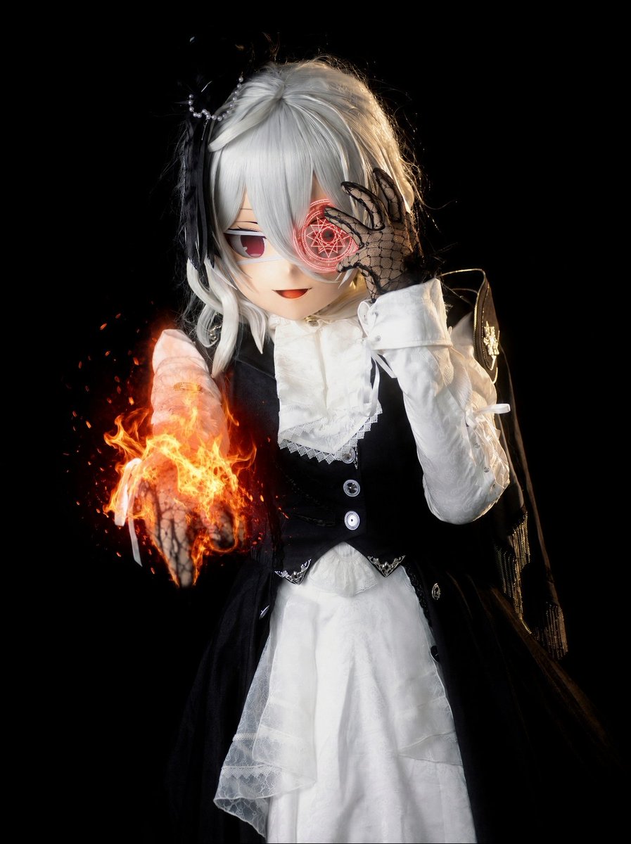 EmperorD41531's tweet photo. 萤火虫的结算，感谢摄影cjlk的拍摄，给自己加了点看起来相当中二的特效，但这也是我设计戴眼罩的初心（） https://t.co/PFnAykoDMt
