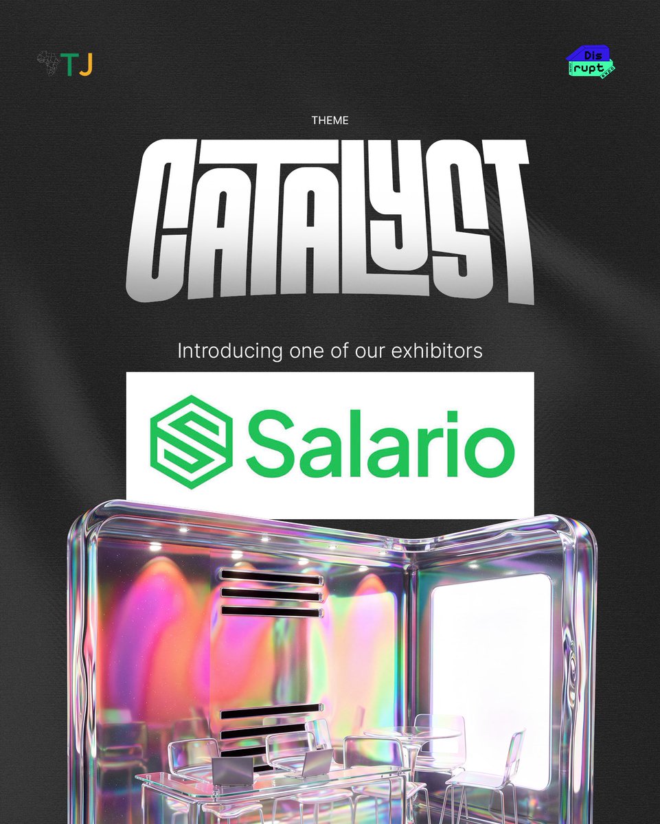 disrupttechexpo's tweet photo. Introducing one of our exhibitors: @salarioafrica 🚀
From payroll automation to smarter business payments, they're helping businesses streamline people operations.
Meet the team at #DisruptTechExpo on November 7th. https://t.co/7FRa7aNxoc