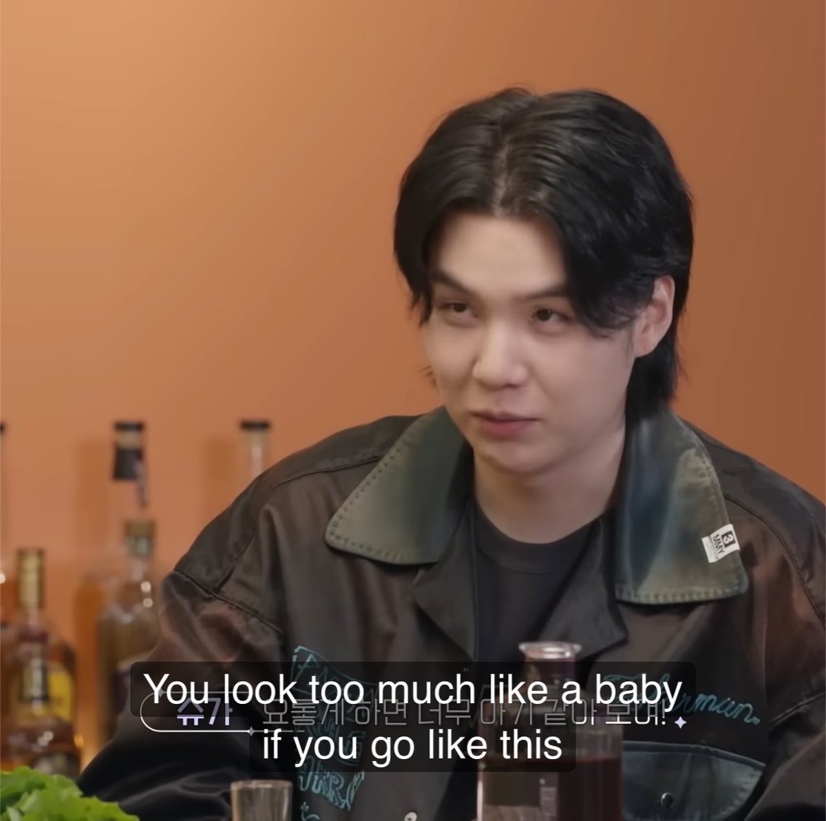 jksplaylist's tweet photo. taegi saying jungkook looks like a baby when he tilts his head down they r so right that's a newborn 😭 https://t.co/8uLxVrK7DR