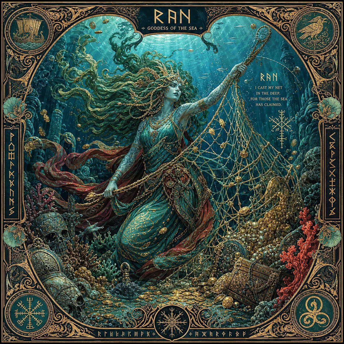 stoneflowe41058's tweet photo. Rán, Ruler of the Nine Waves https://t.co/YK4KX1tagi