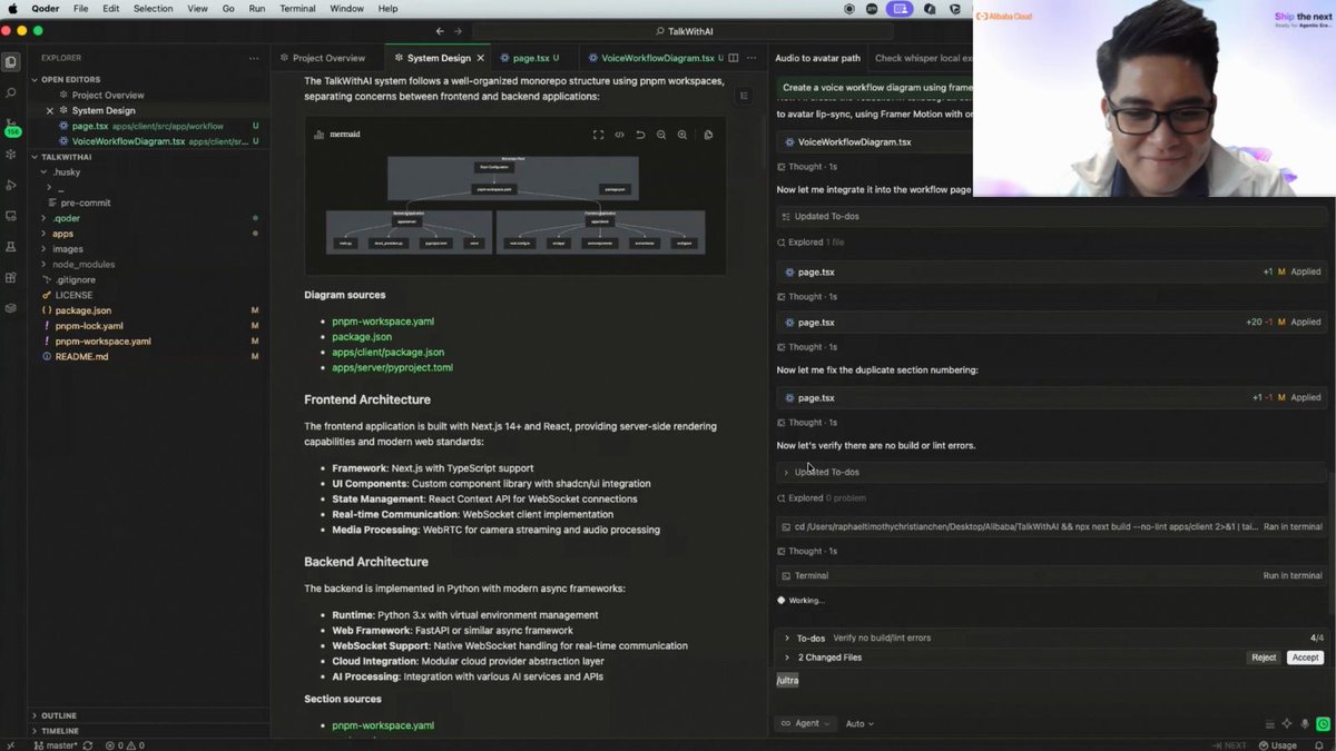 alibaba_cloud's tweet photo. The future of coding is AGENTIC.
Thanks to all who joined our Qoder webinar! See how Qoder, our end-to-end AI coding agent, transforms dev workflows & boosts productivity.
Try Qoder on us to streamline your dev lifecycle!
🔗 https://t.co/QHR4LMFzhu
#Qoder #AICoding #AlibabaCloudPH