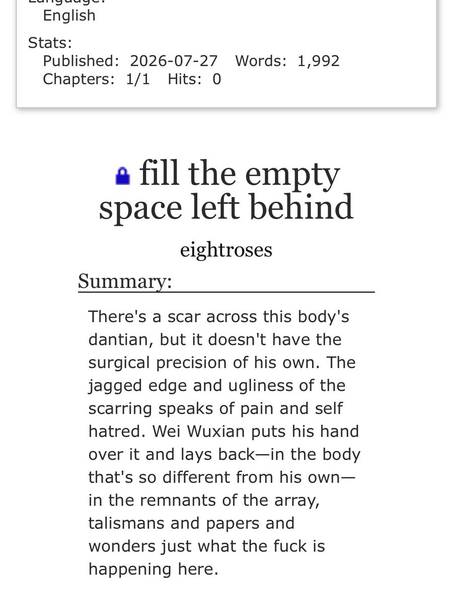 eight_wx's tweet photo. here you go 😘 

fill the empty space left behind
mdzs, wangxian, trans!wwx

⛓️↓ https://t.co/KVLdyrERy3