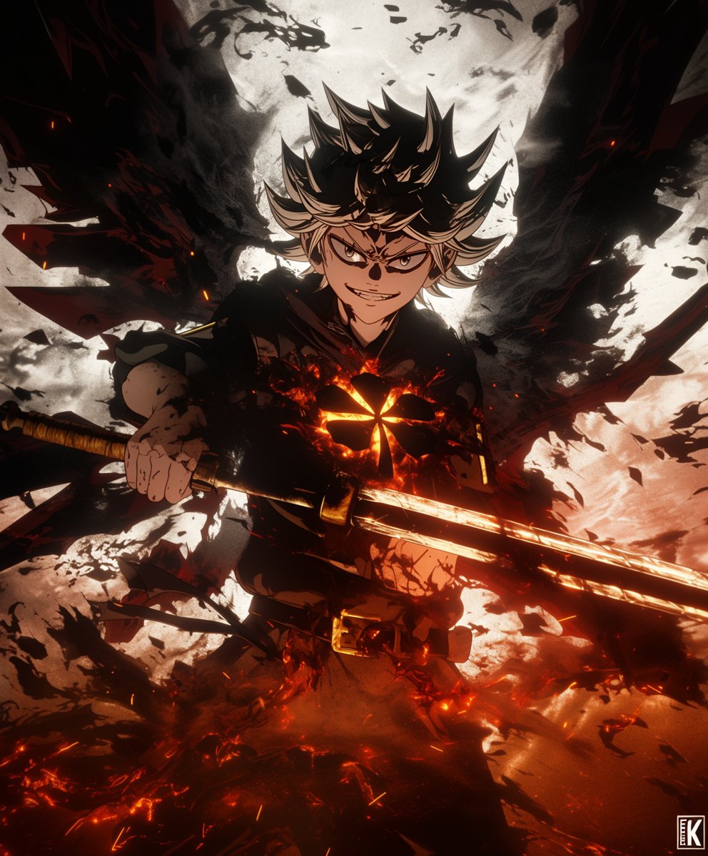 AstralRuinart's tweet photo. Even without magic, he carves his own destiny. Asta โ The Demon Slayer Awakens. Four powerful dark interpretations of the anti-magic swordsman from Black Clover. No magic. Pure rage. Unbreakable will.
#Asta #BlackClover #DemonSlayer #AntiMagic https://t.co/XRvs5u2tKt