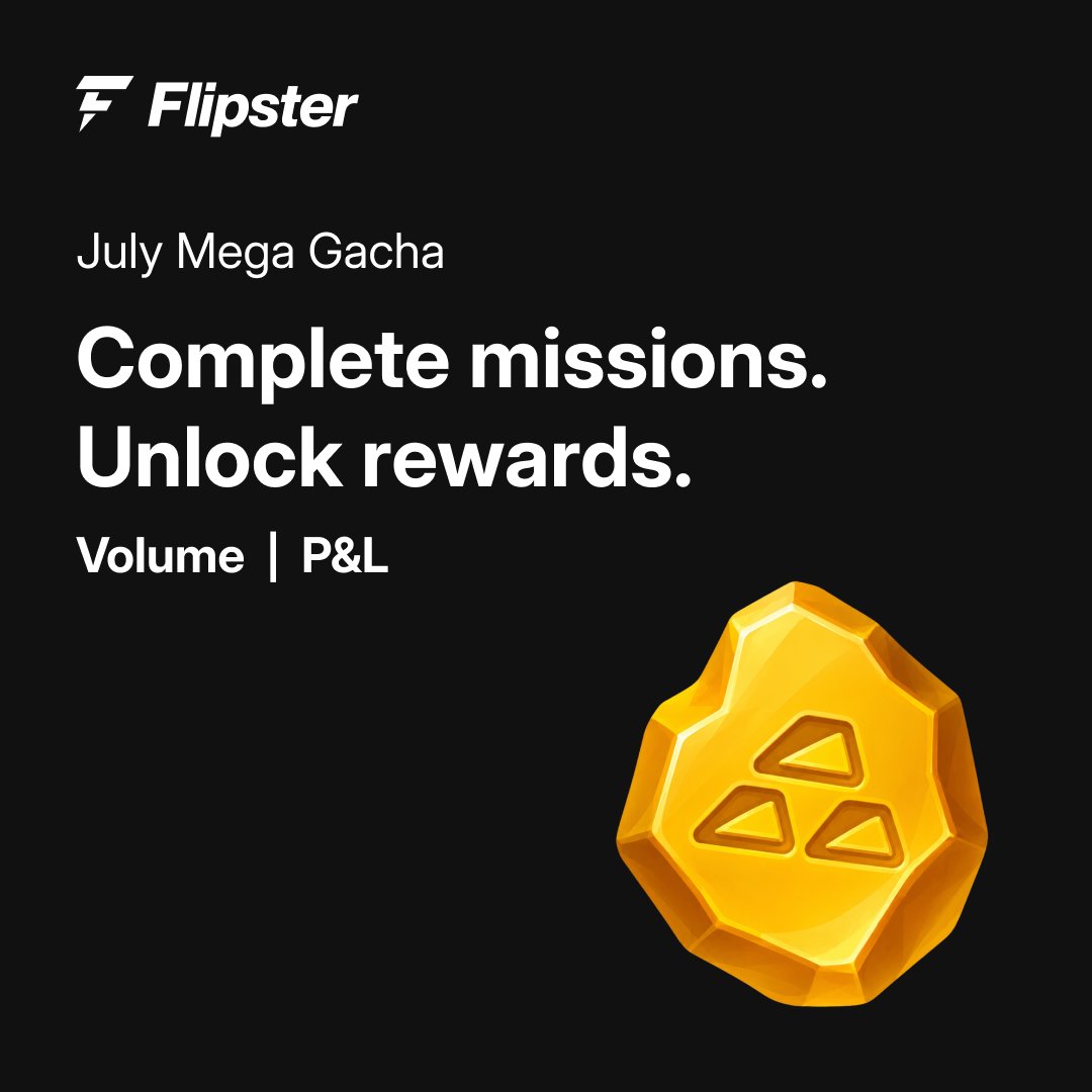 flipster_io's tweet photo. July Mega Gacha is LIVE  🚀

🏆 Win 1 ETH, iPhone 17 Pro, DDR5 RAM, Mac Mini, and more!

Join our social campaign to WIN additional rewards ⚡️

1️⃣ Follow @flipster_io, like & RT 
2️⃣ Sign up with this link & participate in July Mega Gacha: https://t.co/QTQUxdo5Tn
3⃣ Leave your Flipster UID in the comments

💰 Lucky new users share rewards worth 1,000 USDT!
🗓️ Jul 27, 00:00 UTC - Aug 8, 00:00 UTC

👉 July Mega Gacha: https://t.co/BAfzKetkx9